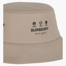 Burberry Cotton Logo Bucket has Light Beige