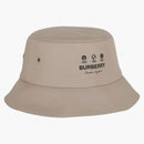 Burberry Cotton Logo Bucket has Light Beige