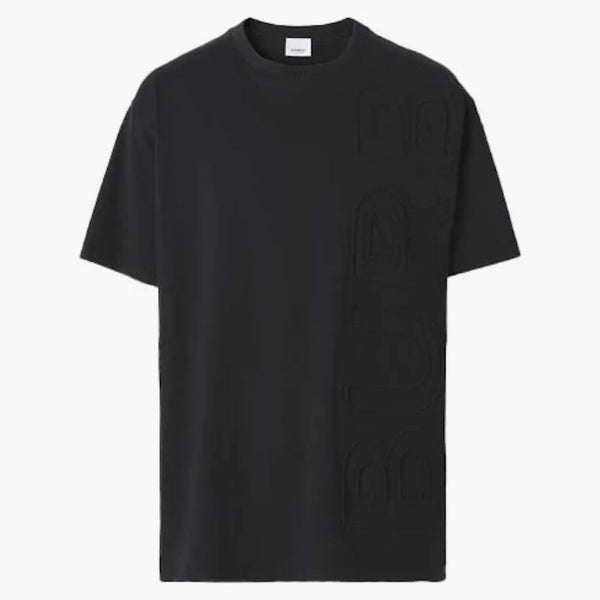 Tričko logo burberry bavlny černé