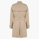 Burberry Cotton Short Trench Coat Beige