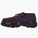 Burberry Creeper Clamp Loafers Aubergine