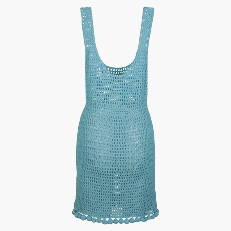 Vestido sin mangas de cinturón de crochet de Burberry