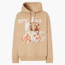 Burberry Crystal and Coordinates Hoodie Beige