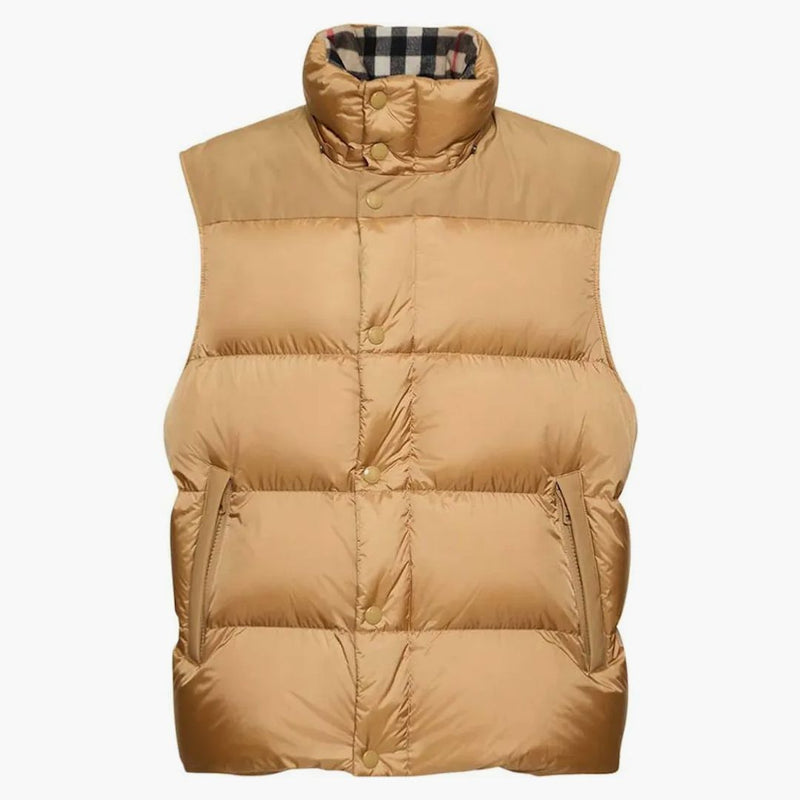Burberry löstagbar ärmkontroll huva buffertjacka honung