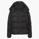 Burberry Detachable Sleeve Hooded Buffer Jacket Black