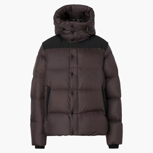 Burberry Detachable Sleeve Hooded Buffer Jacket Dark Peat Brown