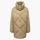 Burberry Diamond Quilted Cotton Gabardine Coat Honey