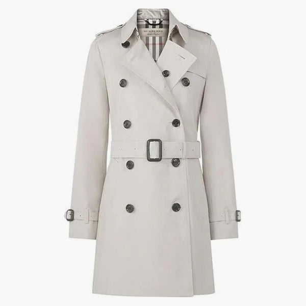 Burberry s dvojitým prsou příkopový kabát béžový