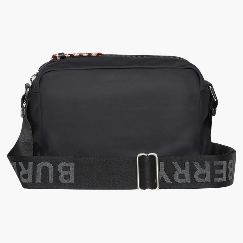 Logo burberry econyl crossbody černé