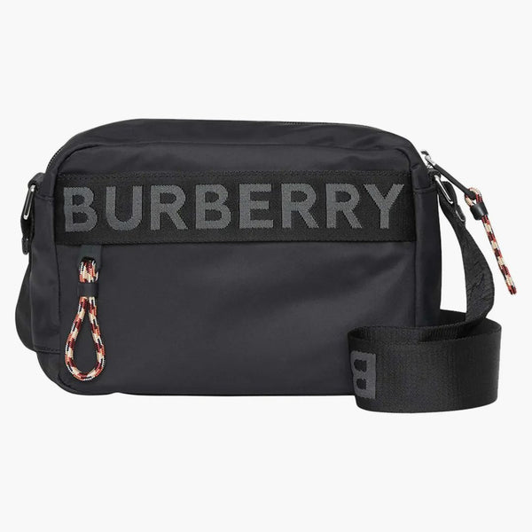 Burberry econyl logo crossbody svart