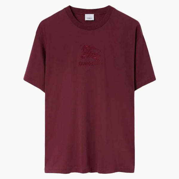 Burberry Ekd Cotton T-shirt Deep Crimson