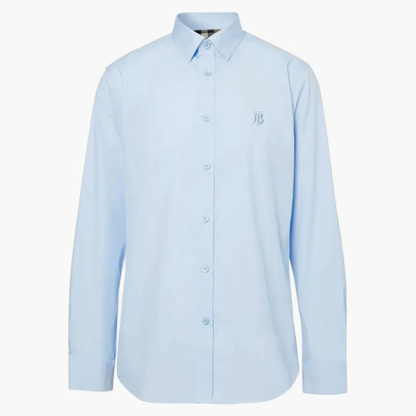 Camicia ricamata da burberry ekd blu