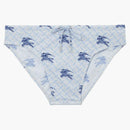 Burberry Ekd Monogram Drawcord Swim Briefs Navy