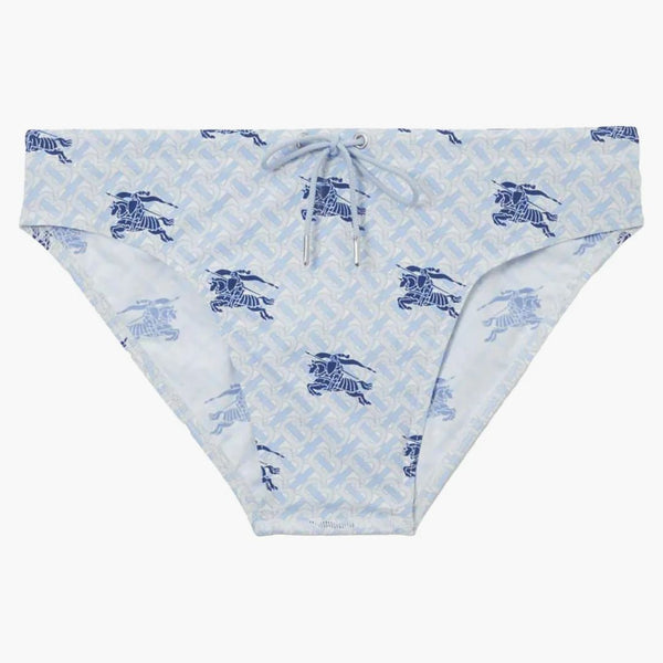 Burberry Ekd Monogram Drawcord Swim Letter Navy