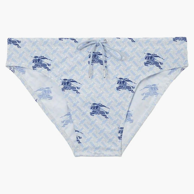 Burberry Ekd Monogram DrawCord Swim Letter Navy