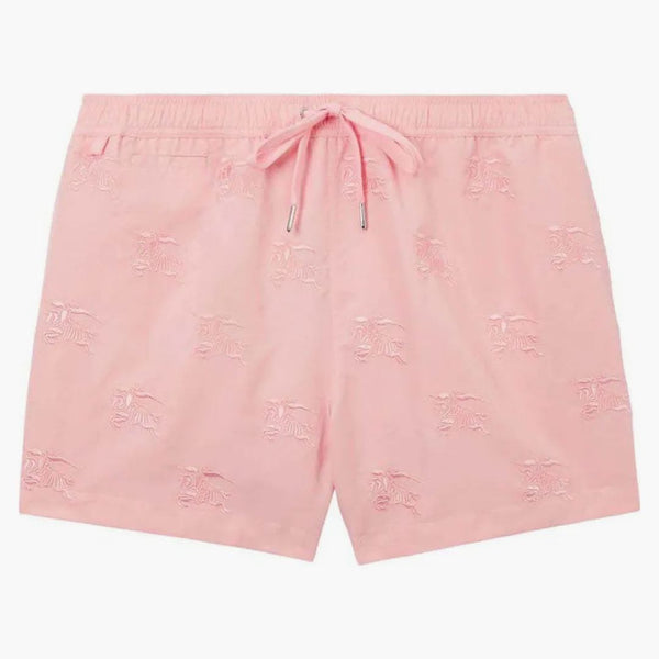 Burberry ekd motiv-embroidered plavel šortky růžové