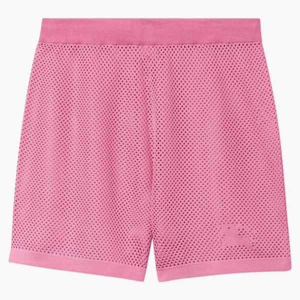 Burberry Ekd-Motif Mesh Shorts Pink