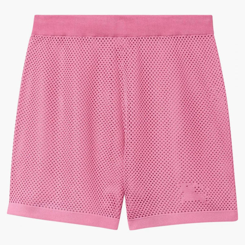 Burberry Ekd-Motif Mesh Shorts Pink