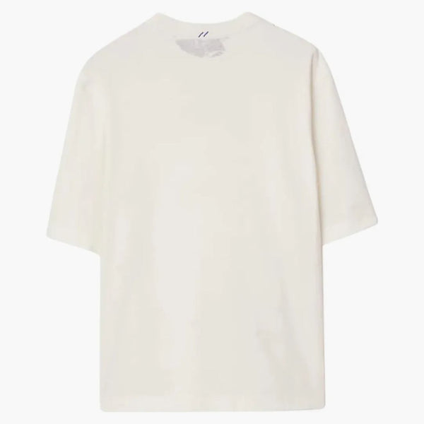 T-shirt in cotone con stampa con timbro Burberry EKD