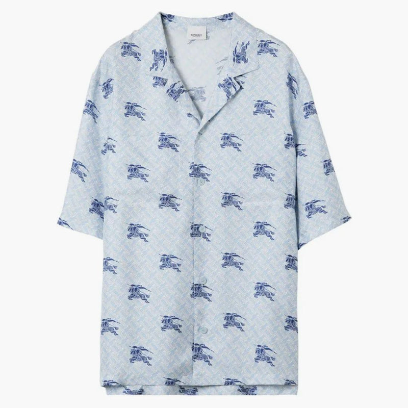 Burberry EKD TB-monogram skjorta blå
