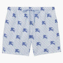 Burberry Ekd Tb-monogram Swim Shorts Blue