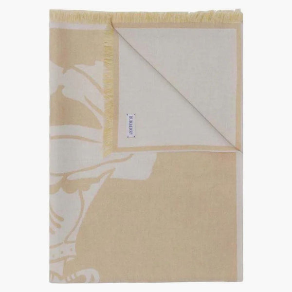 Burberry Ekd Wool Blend Scarf Hunter/Calico
