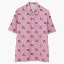 Burberry Ekd Tb-monogram Cotton Shirt Pink