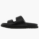 Burberry Embossed Ekd Slides Black Leather