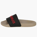 Burberry Embossed Logo Slide Black Red Tan (women's)