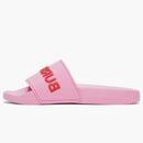 Burberry Embossed Logo Slides Bubblegum Pink (women's)