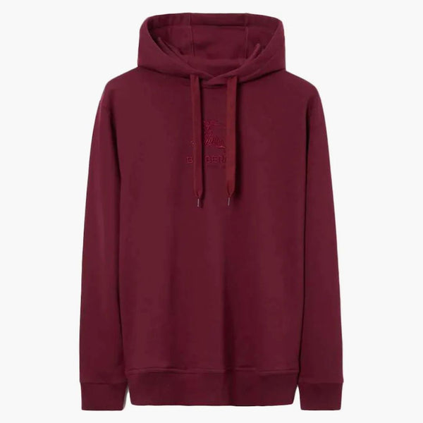 Burberry vyšívaná ekd bavlněná mikina Deep Crimson