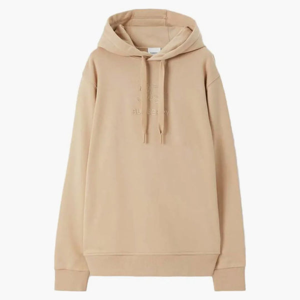 Burberry Empoidered EKD bavlněná mikina Soft Fawn