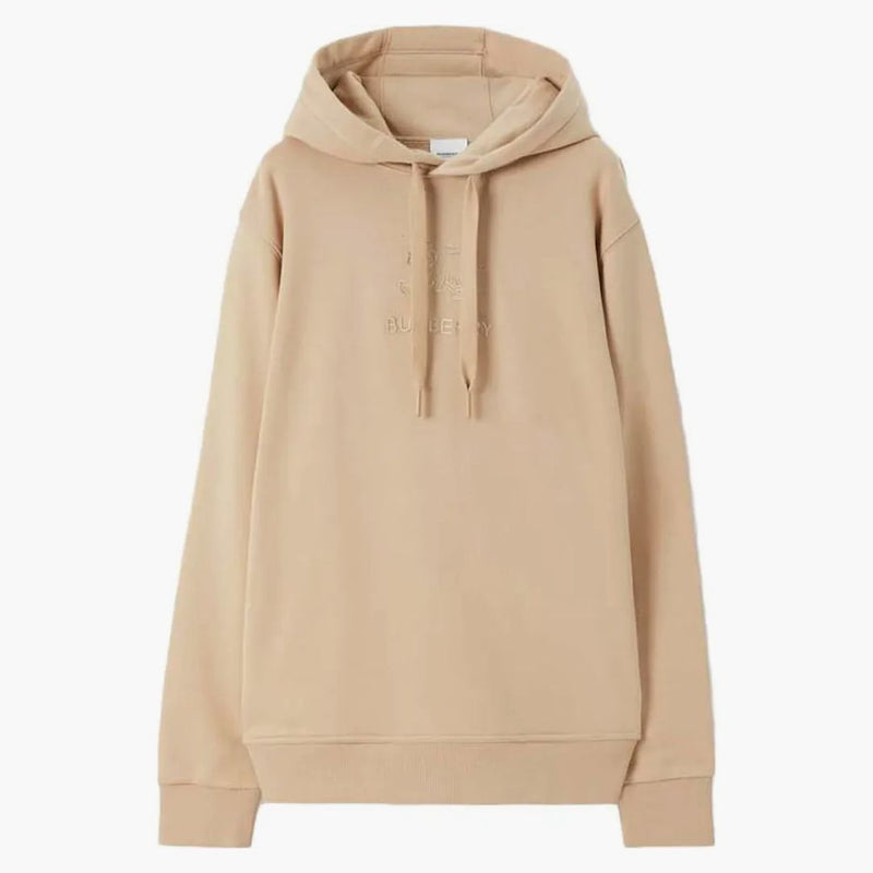 Burberry Empoidered EKD bavlněná mikina Soft Fawn