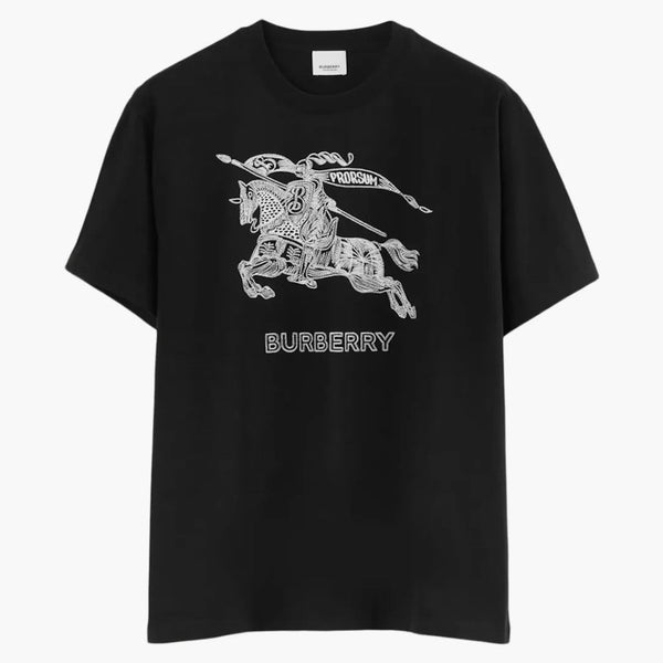 T-shirt Burberry Ekd Cotton Cotton Prorsum Black