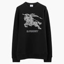 Burberry Empoidered EKD bavlněná mikina černá