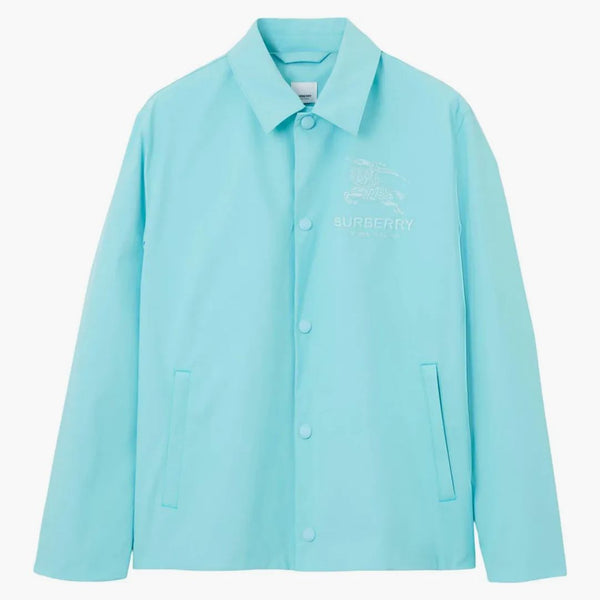 Burberry Embroidered Ekd Logo Jacket Blue