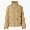 Burberry Embroidered Ekd Nylon Buffer Jacket Camel