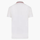 Burberry bordado logotipo biológica piqu algodón polo camisa blanca