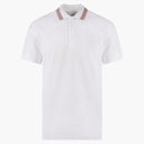 Burberry bordado logotipo biológica piqu algodón polo camisa blanca