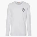 Burberry Empoidered Logo Cotton s dlouhým rukávem bílé