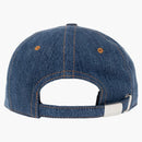 Burberry Embroidered-logo Denim Baseball Cap Blue
