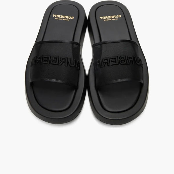 Burberry Embroidered Logo Slide Black (women's)