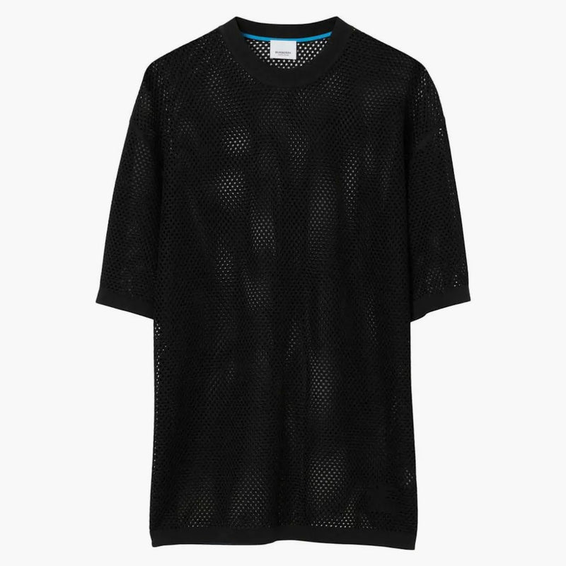 Burberry Equestrian Knight Detail Semi-arm T-shirt Black