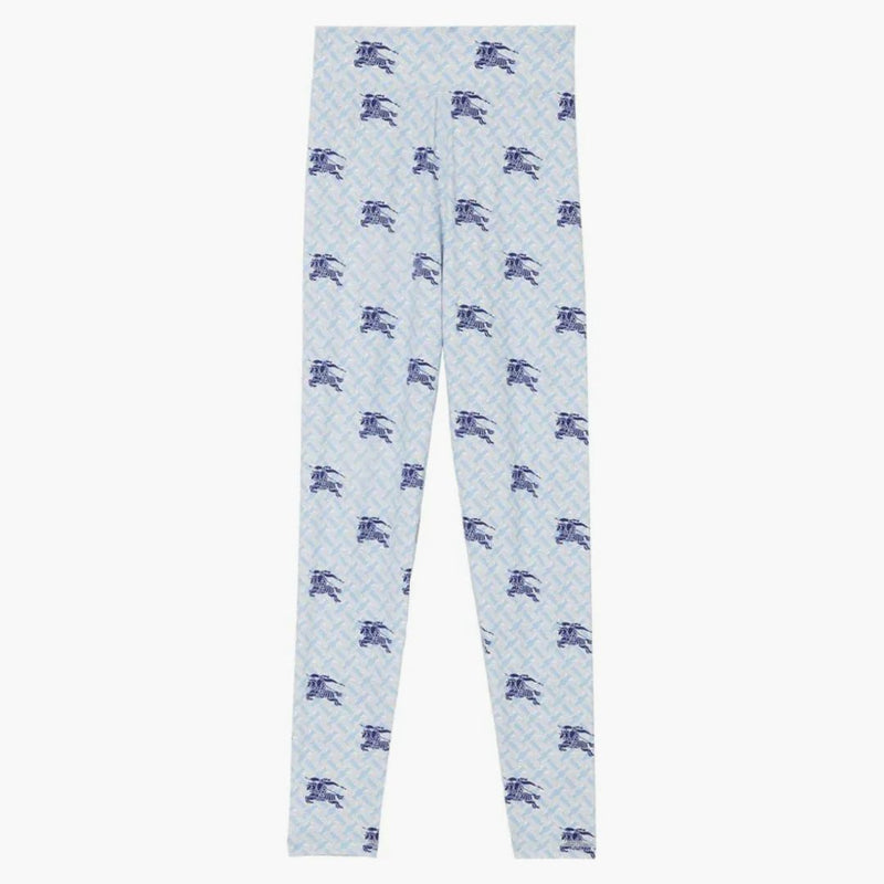Burberry Equestrian Knight High-Waist leggings blue