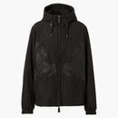 Burberry equestrian riddare tryckt jacka svart