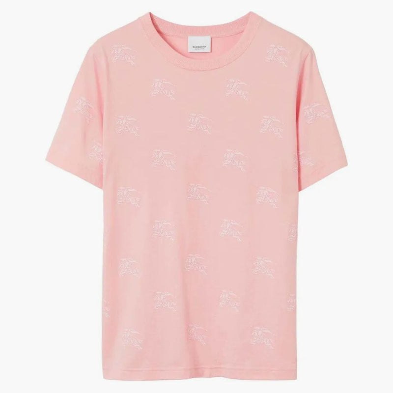Burberry Equestrian Knight Round-Neck T-shirt pink