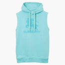 Burberry Equestrian Knight Sleeveless Hoodie Blue