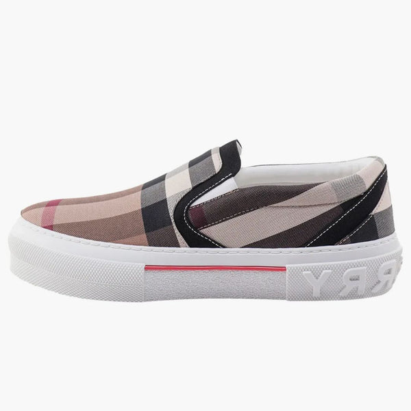 Burberry Exaggerared Check Slip On Birch Brown