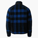 Burberry Exploded Check Fleece Funnel Neck Jacket Deep Royal Blue/Black