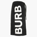 Burberry Fawnley Logo Print Track Shorts Black/White